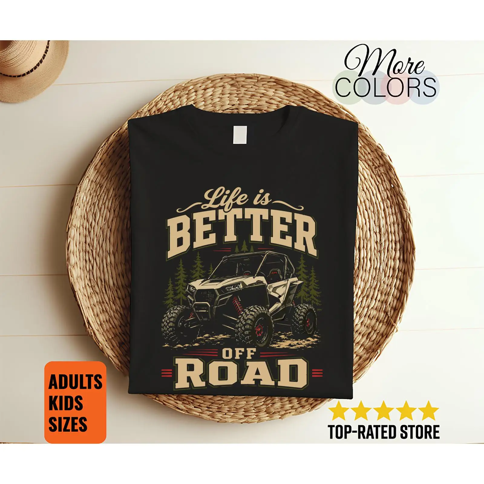 Outdoor Adventure Utv - Life Is Better Offroad T Shirt