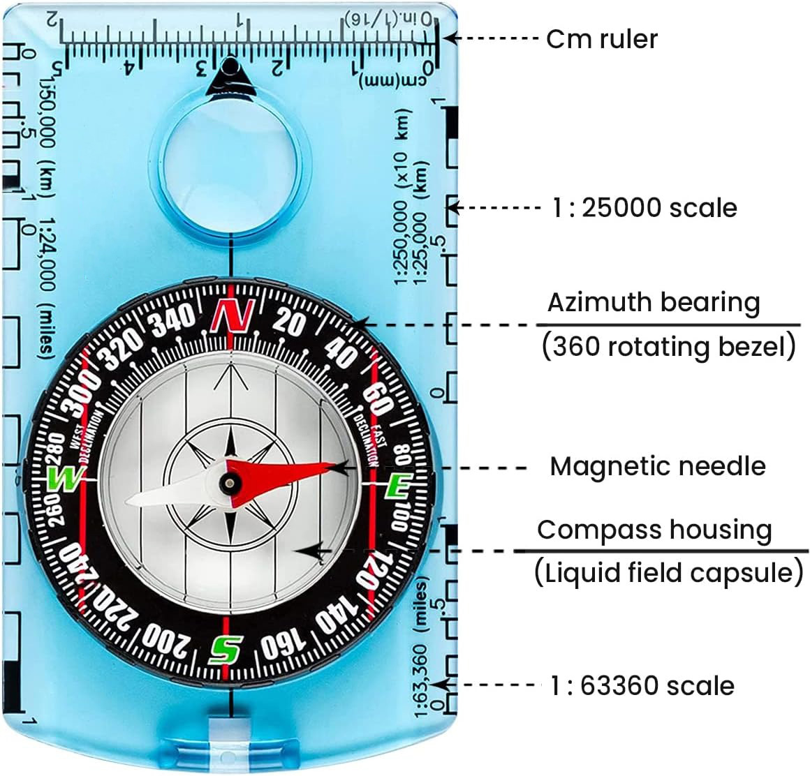 ZHUOHUA Orienteering Compass-H - Map Compass Orienteering review and price