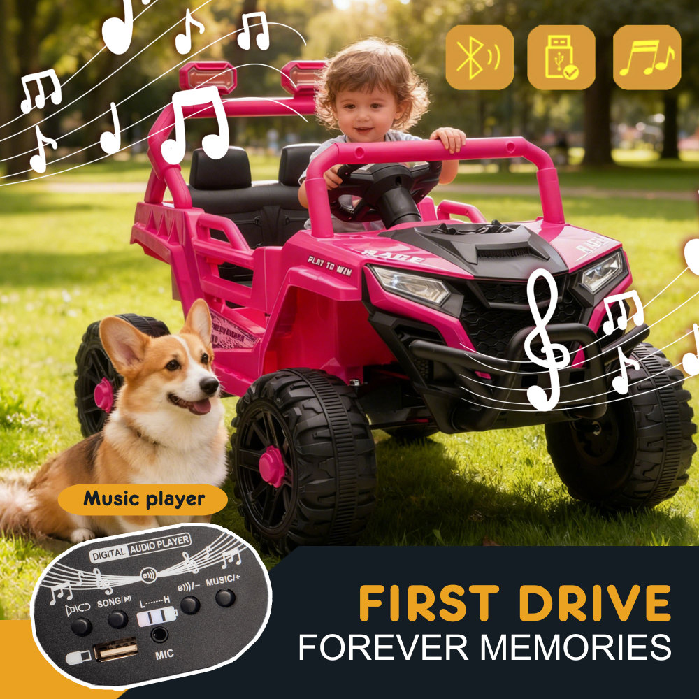 12V Kids Electric Ride On UTV  - Outdoor Adventure Utv review and price