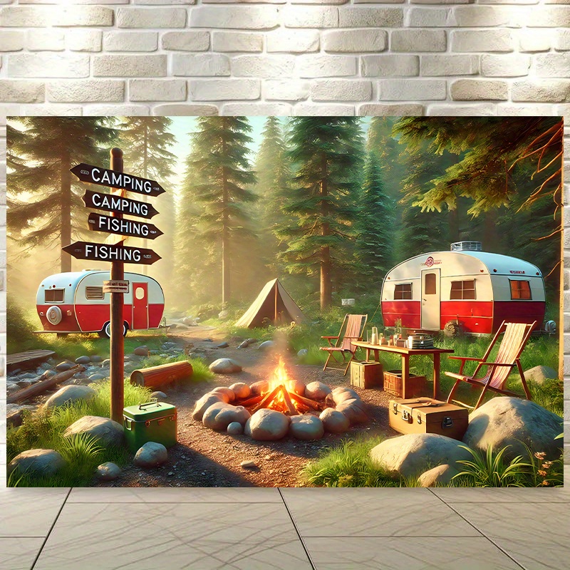 Camping RV Trailer Tapestry Ou - Outdoor Adventure Rv review and price