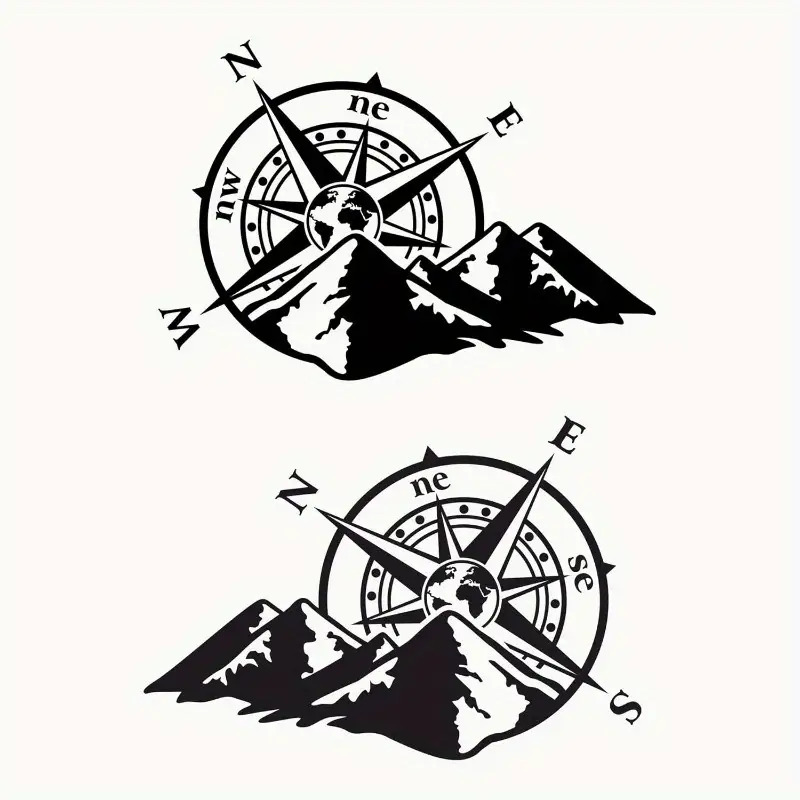 2Pcs Mountain Compass Vinyl St - Outdoor Adventure Rv review and price