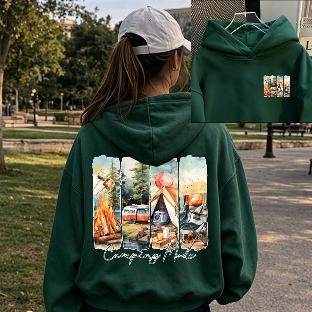 Women Camping Mode Watercolor  - Outdoor Adventure Rv review and price