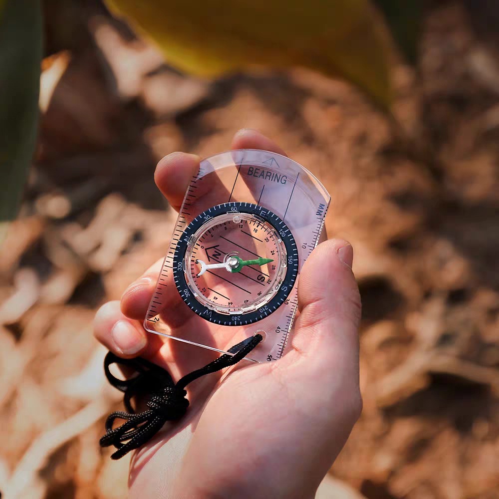 1 PCS New Outdoor Mini Acrylic - Map Compass Orienteering review and price