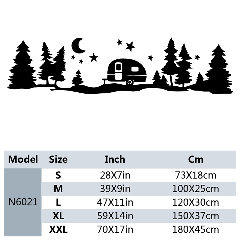 Large star forest vinyl Car st - Outdoor Adventure Rv review and price