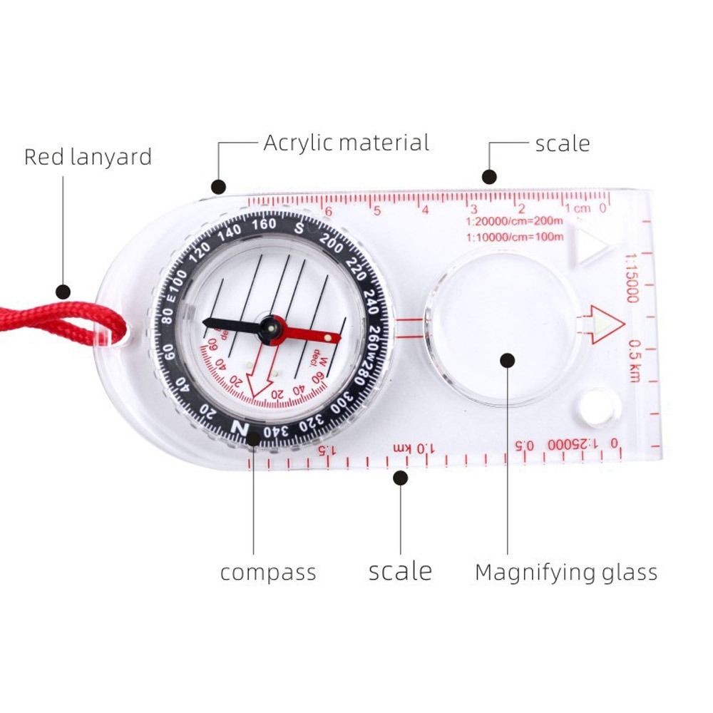 New Acrylic Map Ruler Compass  - Map Compass Orienteering review and price