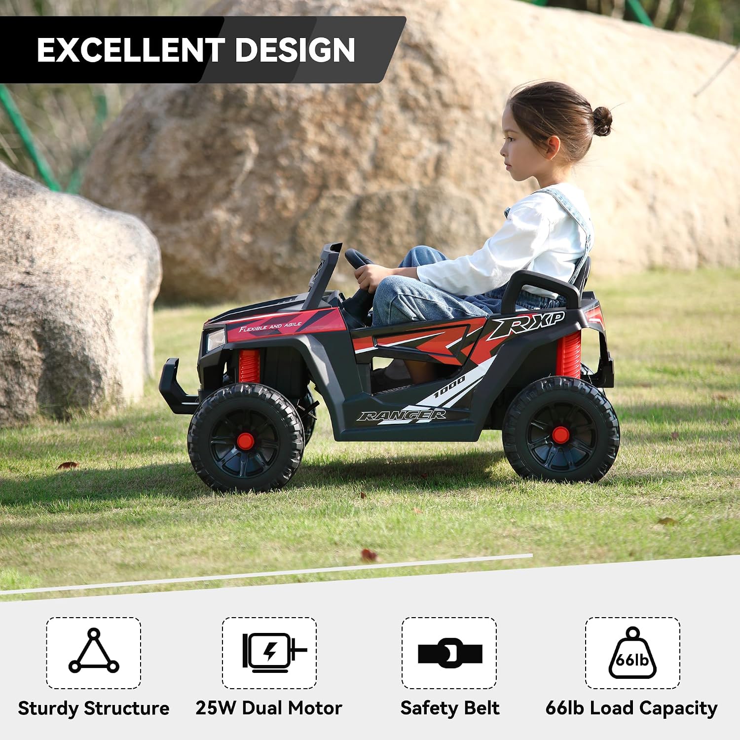 Kids Battery Powered 4Wheels C - Outdoor Adventure Utv review and price