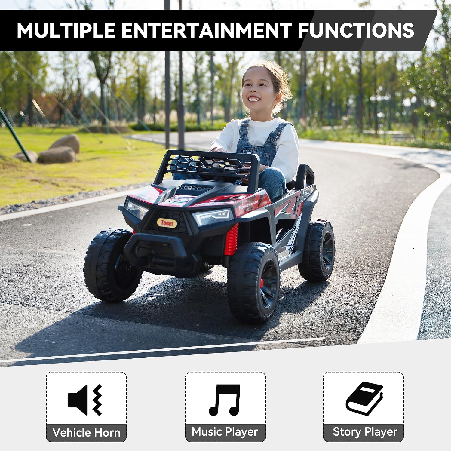 Kids Battery Powered 4Wheels C - Outdoor Adventure Utv review and price